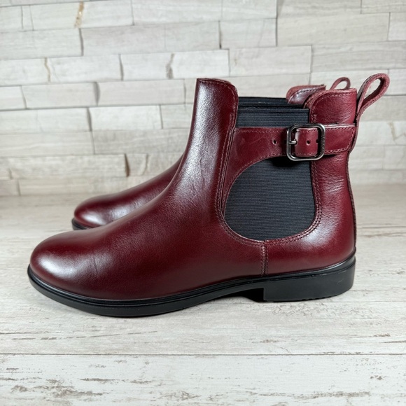 Ecco Dress Classic 15 Chelsea Buckle Women’s Leather Ankle Boots EU 40 US 9-9.5 - Picture 8 of 15